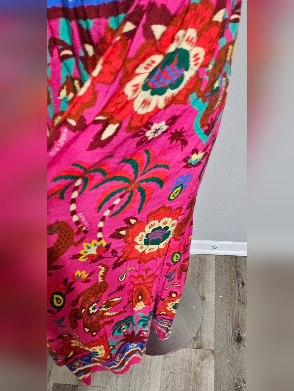 Farm Rio x Anthropologie Smocked Printed Maxi Skirt, Size L - Picture 8 of 14